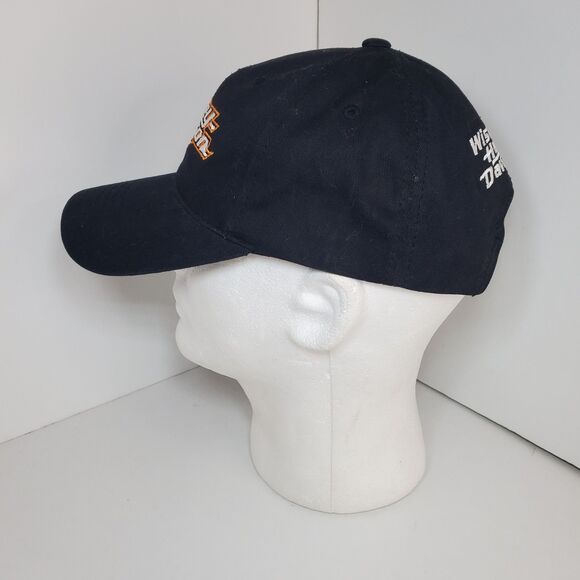 Harley Davidson Wisconsin Logo Black Graphic Adjustable Baseball Hat Cap OSFM - Picture 3 of 7